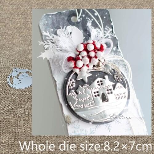 New Design Craft Metal Cutting Die die cuts Christmas house ball decoration scrapbook Album Paper Card Craft Embossing die cuts