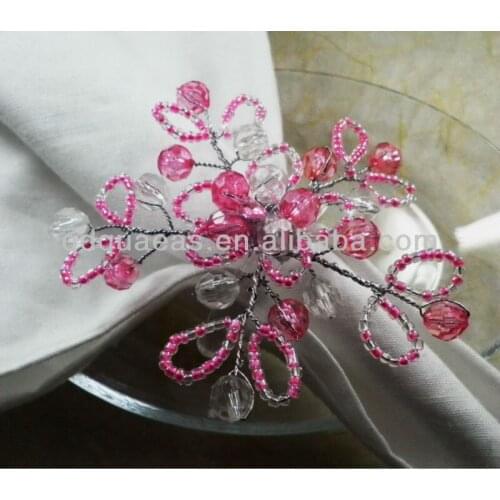 Aliexpress sold beaded wedding napkin ring