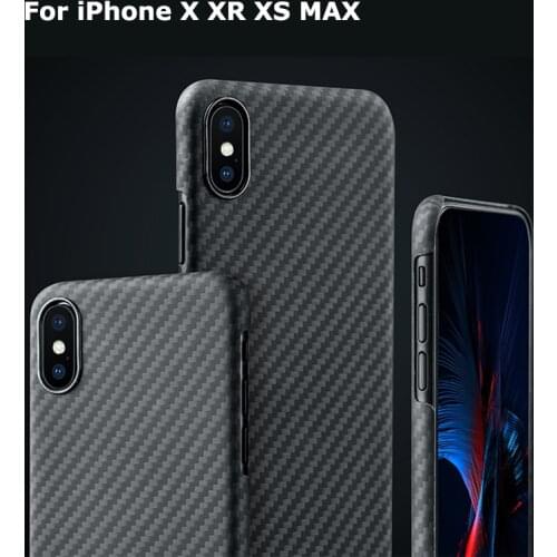 Luxury Carbon Fiber Case for iPhone X Case Matte Aramid Fiber 0.7MM Ultra Thin Matte Phone Cover for iPhone XS MAX XR X S Cases