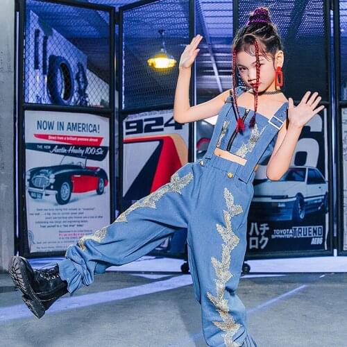 Blue Hip Hop Dance Suit Dancer Outfit Cheerleader Uniform Stage Costume Festival Clothing Jazz Dancewear Designer Clothes DL7993