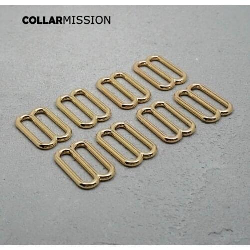 DIY dog collar For 30mm adjustable buckle loop for dog collar harness backpack strap accessory light gold BZK30J