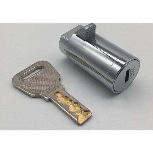 Top security zinc alloy disc mechanism cylinder plunger lock for vending machine lock replace