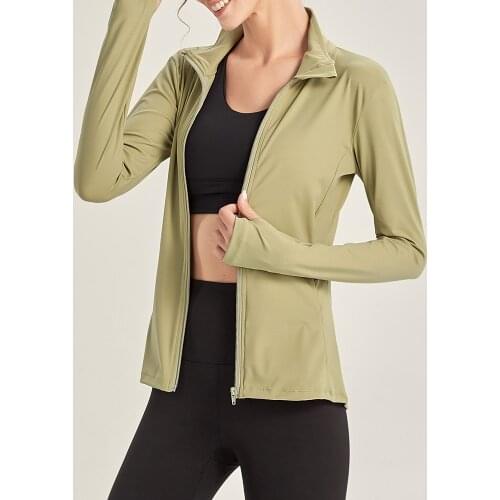 Women Lightweight Full Zip Running Track Workout Jackets Thumb Holes Slim Jogging Sweatshirt Exercise Gym Activewear