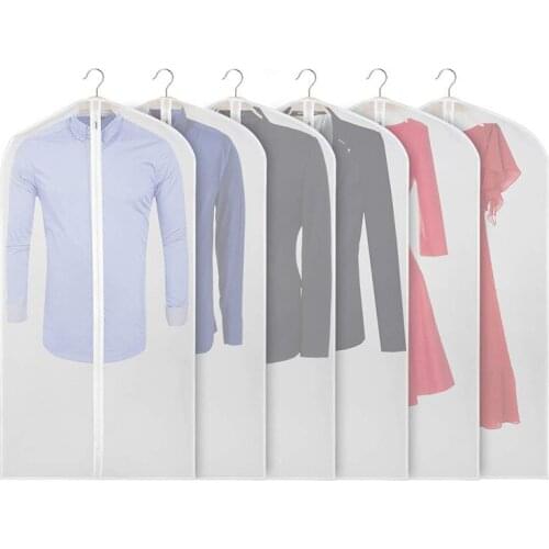 1pc Transparent Clothes Dustproof Coat Clothes Storage Hanging Organizers Clothes Cover Suit Dust Cover