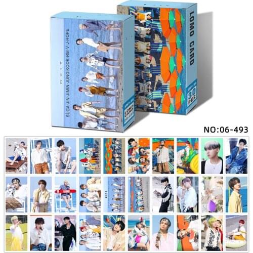 30PCS/set Kpop Bangtan Boys Lomo Card Photocard New Album BUTTER 8th Anniversary Meeting Photocard Jung Kook Suga Jimin J-HOPE
