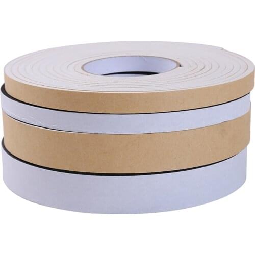 5mm Thick Black Foam Sponge Rubber Strip Tape Waterproof Single Sided Adhesive Anti-collision Window Door Seal Strip
