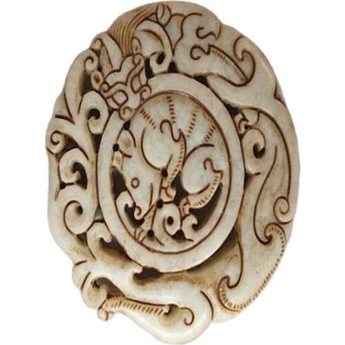 Antique jade Choker pendant old rat Zodiac Pendant ancient collection