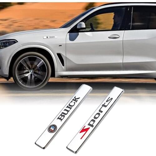 1Pcs Car Sticker Metal Sport VIP Universal Logo For Buick Avenir Enclave Encore Envision Lacrosse Regal Hideo GL8 Excelle Verano