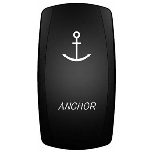 12-24V Car ANCHOR 12V 20A Toggle Rocker Switch Blue LED Light 5Pin ON OFF