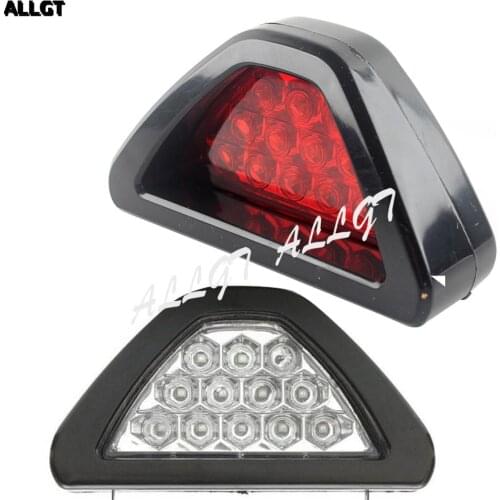 F1 Style Car Stop brake light 12-LED Taillight Strobe Flash Light Red lens