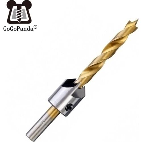 Free Shipping 7pcs 3mm-10mm HSS 5 Flute Countersink Drill Bit Set Carpentry Reamer Woodworking Chamfer End Milling Hole Wood