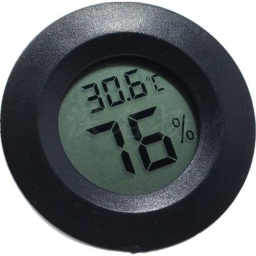 Mini Wireless LCD Digital Thermometer Hygrometer Round Kitchen Electronic Hygrometer Gauge Tester Humidity Meter