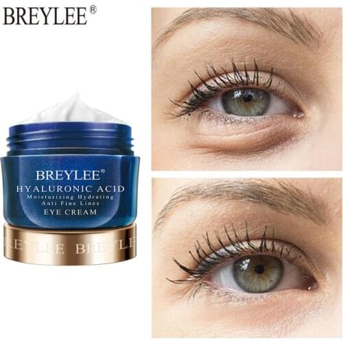 BREYLEE Hyaluronic Acid Moisturizing Eye Cream Anti Wrinkles Remove Dark Circles Bags Anti-puffiness Improve Dryness Skin Care