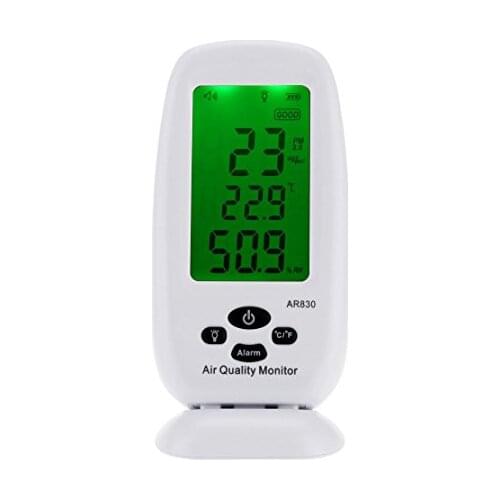 AR830 Digital PM2.5 Detector Air Quality Monitor Temperature Humidity Tester Meter Thermometer Hygrometer AC100-240V