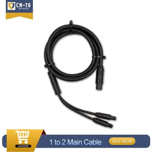 Electric Bicycle TSDZ2 Thumb Throttle and 1to2 Cable Set Ebike Speed Throttle for VLCD6/XH18/VLCD5 Display Parts