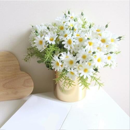 Artificial Plant Daisy Simulation Blue Small Daisy Jump Orchid Fake Flowers Christmas Home Wedding New Year Decor