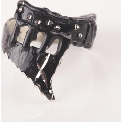 UM US JEWELRY Black Color Unisex Ring