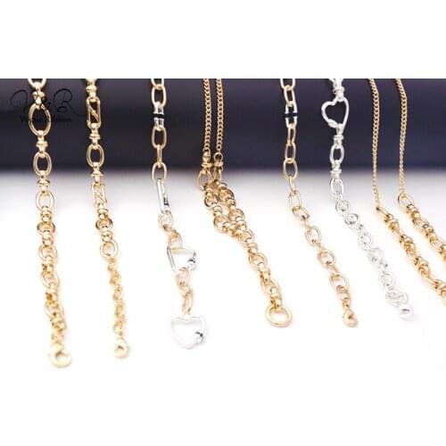 Imitation Gold/ Silver Plated Chain Necklace with Heart/Y-Shape/Special Lock i love you necklace initial necklace chaine acier