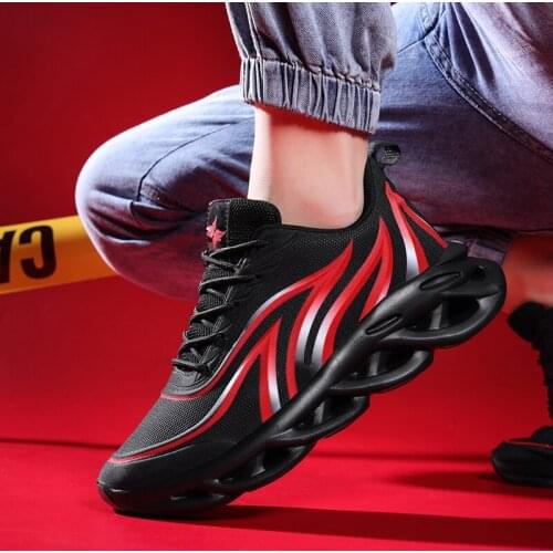 Running Shoes Men Blade Sneakers Lightweight Comfortable Mens Vulcanize Shoes Casual Cushion Platform Shoes For Walking Jogging