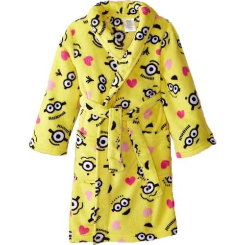 Children cute girls robe winter the boy robe children robe Childrens Clothing Sleepwear