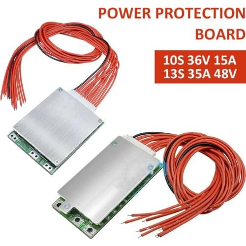 New Durable 10S 36V 40A 15A/13S 35A 48V Li-ion Battery Balance BMS Protection Board Consumer Electronics Accessories