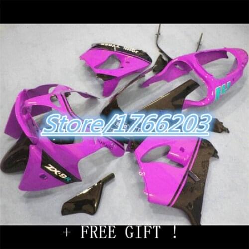 Custom motorcycle for kawasaki Ninja ZX9R for kawasaki Ninja ZX9R 2002 2003 ZX9R 02-03 pink black fairing