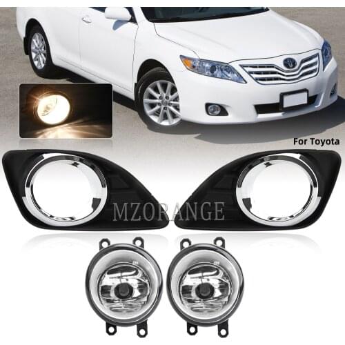 Fog Lights LED Fog Light Headlight for Toyota Camry XV40 2010 2011 Facelift Foglights Chrome Fog Lamp Cover Grill Bezel Switch