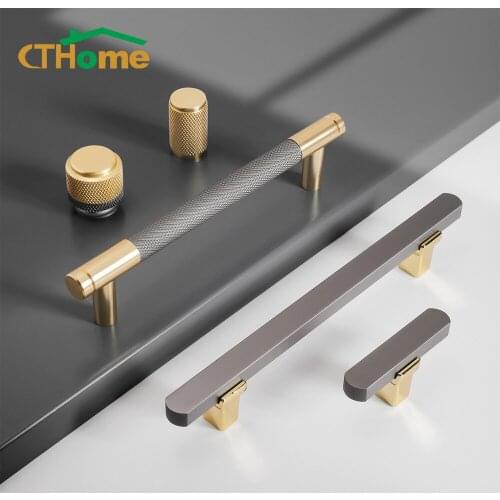 Handles Drawer Cabinet Handles Modern Dresser Pulls Door Handles Zinc Alloy Wardrobe Kitchen Door Knob Furniture Hardware