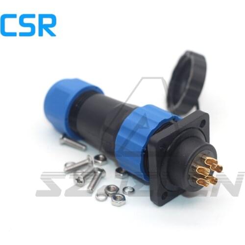 SD20 1 2 3 4 5 6 7 8 9 10 12 14pin waterproof connector female plug and male socket IP68 CE SGS ROHS Certification
