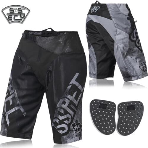 SSPEC MTB shorts DH Enduro MX Motocross off-road racing bike motorcycle shorts Summer breathable sport pants With Hip Gear jean
