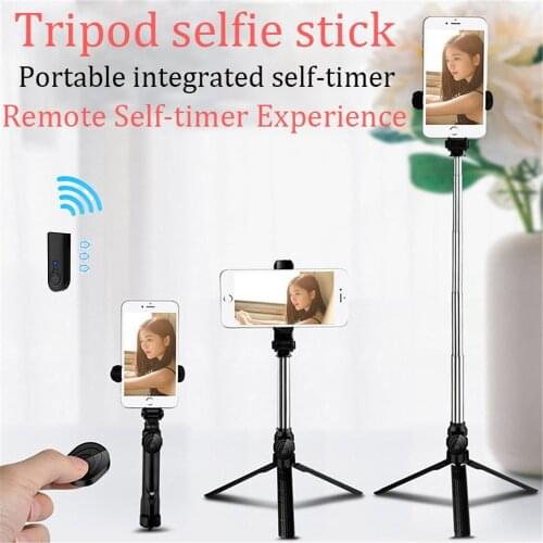 Tripod Selfie Stick Handheld Remote Control For Mobile Phone Portable Mini Bluetooth Selfie Stick Take a photo shoot a video