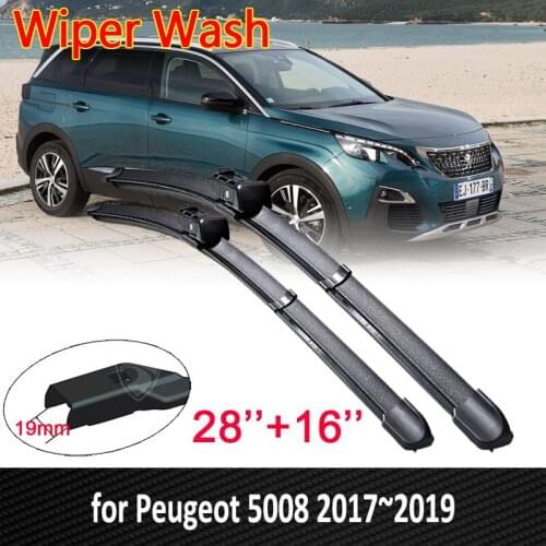 For Peugeot 5008 2017~2019 2018 2nd 2 Gen Front Windscreen Windshield Wipers Car Wiper Blades Car Accessories