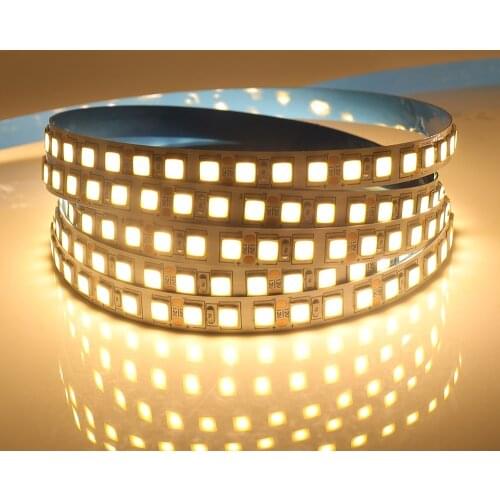 DC 12V LED Strip 5054 IP21 IP65 IP67 Waterproof 60LEDs/m 120LEDs/m Natural White/Ice Blue/Red Flexible Tape LED Light 5m/lot