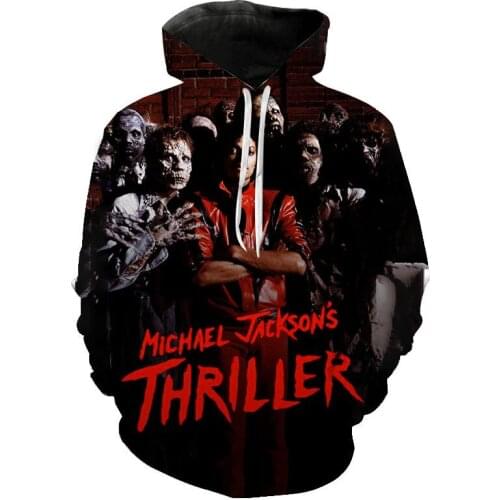 Singer Michael Jackson Hoodies 3D Print Sweatshirt Men Women Fashion Oversized Hoodie Hip Hop Pullover Hoody Male Coat