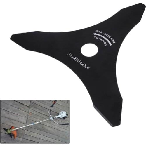 3 Teeth Brush Cutter Brushcutter Trimmer Blade Strimmer Lawn Mower Accessories