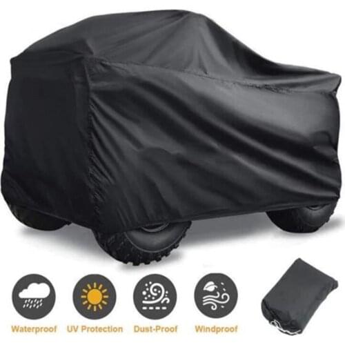 Waterproof Motorcycle Cover Dustproof ATV Car Cover Anti-UV Quad Bike Full Coverage Cover For ATVs UTV Quad Bikes for 4 Season