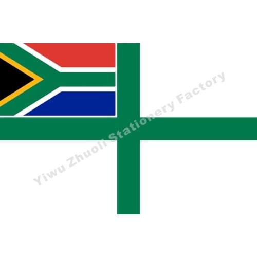 Naval Ensign Of South Africa 150X90cm (3x5FT) 120g 100D Polyester Double Stitched High Quality Free Shipping