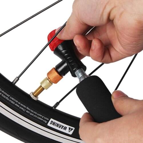 HOT SALE Mountain Bike Mini Air Pump Valve Head Inflator CO2 Gas Bottle Insulated valve universal mtb Air Inflator Accessories