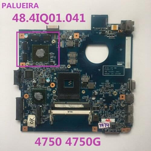PALUBEIRA High Quality For Acer Aspire 4750 4750G Laptop Motherboard 10267-4 48.4IQ01.041 HM65 100% Full Tested With Video Card