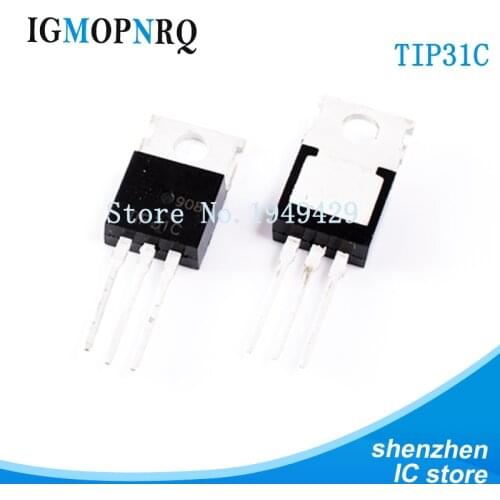 10PCS/lot TIP31C TIP31 TO-220 Bipolar transistor bipolar junction (BJT) NPN Epitaxial Sil