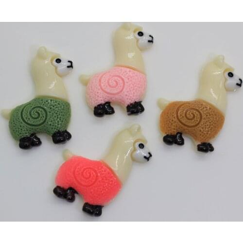 20/50pcsNew Kawaii Resin Flatback Llama Alpaca Cabochon or Pendant Charm Alpaca or Llama Cabochon Pendant Charm Jewelry Making