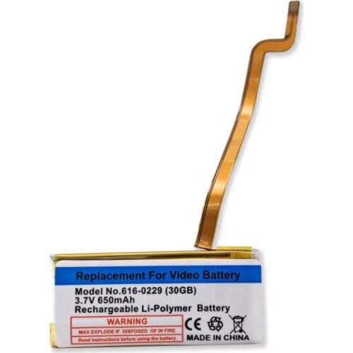 5pcs /lot 650mAh 616-0229 Battery For ipod classic gen 6th 7th 80GB 120GB Thin 160GB for ipod 5/5.5 gen 30 gb + Repair Tool kits