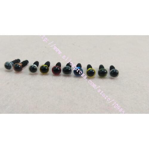 6mm mixed safety toy eyes for doll accessories with safety/by randomly