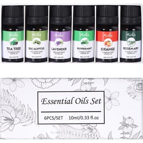 6 x Essential Oil 10ML Aromatherapy Moisturizing Nutrition Skin Care Massage