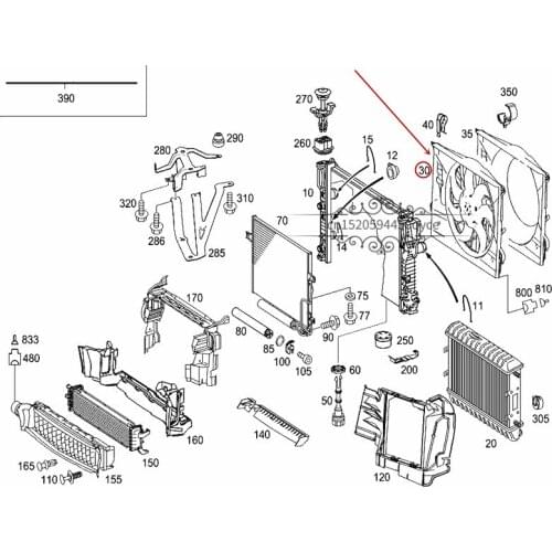 Car Cooling fan Electronic fan Water tank cooling electronic fan E 280mer ced es-be nzE 200 Blower fan Air conditioning fan