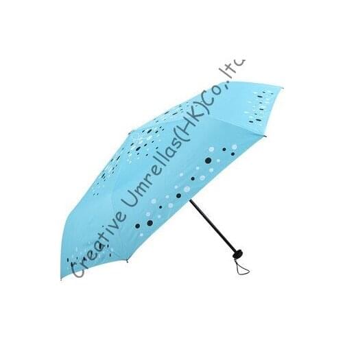 Free shipping,6k fiberglass pocket umbrellas,three fold umbrellas,hand open,windproof,UV protecting,supermini,pocket umbrellas
