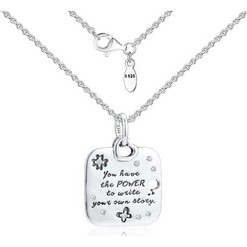 Fits for Pandora Charms Bracelets Female Empowerment Motto Pendant Beads 100% 925 Sterling-Silver-Jewelry Free Shipping