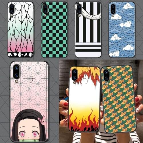 Demon Slayer Anime Phone case For Huawei Honor 6 7 8 9 10 10i 20 A C X Lite Pro Play black trend cover painting prime pretty