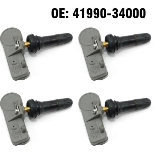 4 PCS Car Tire Pressure Monitor Sensor TPMS 433MHZ 41990-34000 for Ssangyong Actyon Korando Kyron Actyon Rodius