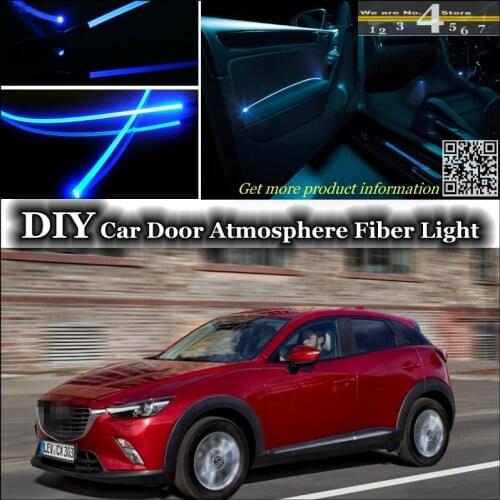 For Mazda CX5 CX-5 CX interior Ambient Light Tuning Atmosphere Fiber Optic Band Lights Inside Door Panel illumination Tuning